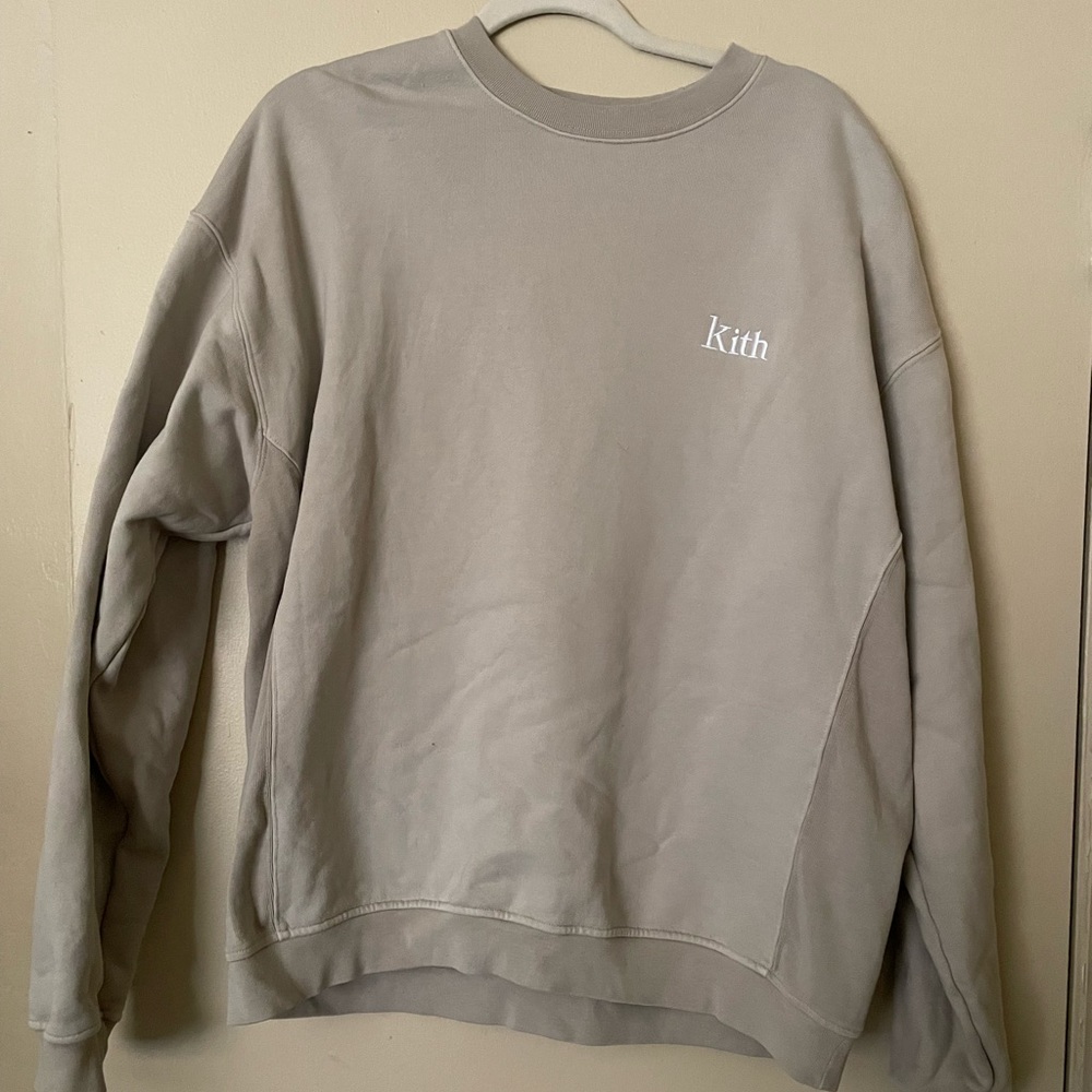 KITH large crewneck in oatmeal